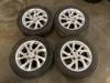 Set of wheels + tyres from a Toyota Auris (E18), 2012 / 2019 1.2 T 16V, Hatchback, 4-dr, Petrol, 1.197cc, 85kW (116pk), FWD, 8NRFTS, 2015-03 / 2019-03, NRE185L-DH; NRE185R-DH 2018