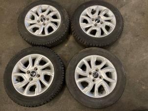 Used Set of wheels + winter tyres Kia Picanto (JA) 1.0 12V Price on request offered by Express Autodemontage