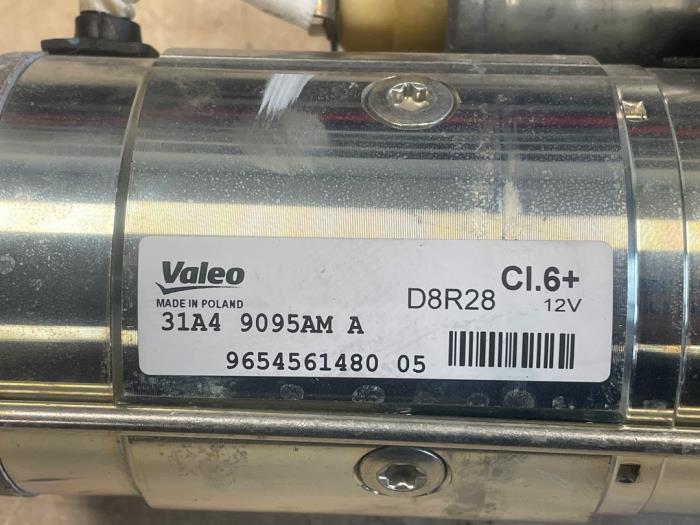 Startmotor från en Peugeot Expert (V1/VA/VB/VE/VF/VT/VY) 2.0 Blue HDi 145 16V 2023