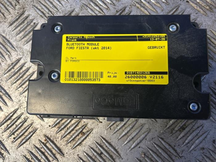 Begagnade Bluetooth-modul Ford Fiesta 6 (JA8) 1.0 EcoBoost 12V Sport Pris € 40,00 Marginaltabell erbjuds av Carparts Heesch