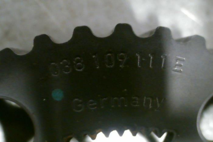 Camshaft sprocket from a Audi A3 2001