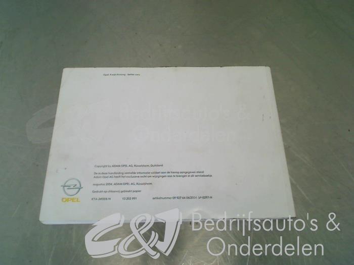 Betriebsanleitung van een Opel Vivaro 2.0 CDTI 2006