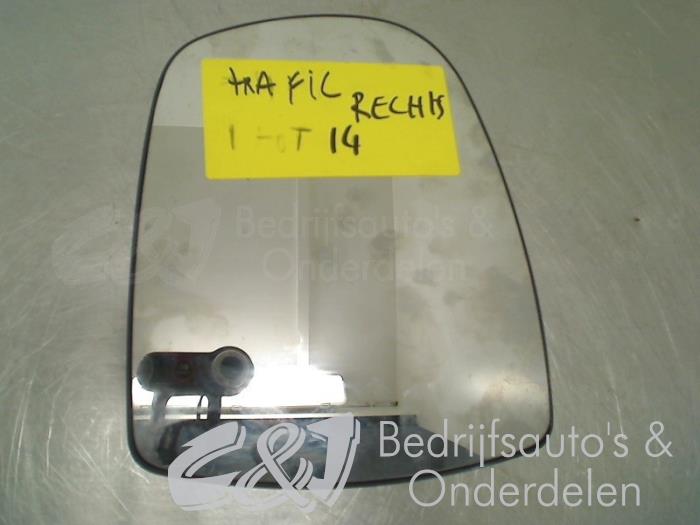 Mirror glass, right from a Renault Trafic New (FL) 1.9 dCi 82 16V 2006