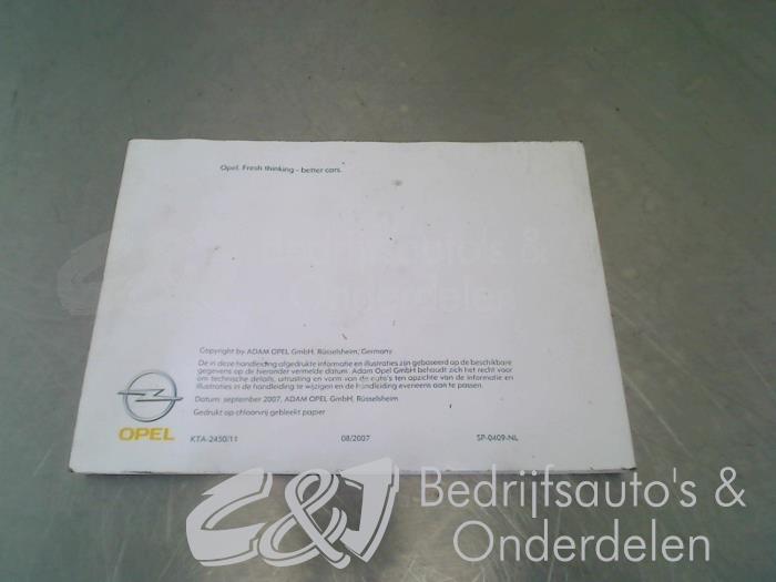 Livret d'instructions d'un Opel Vivaro 2.0 CDTI 2006