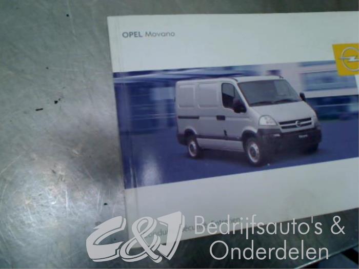 Instrucciones(varios) de un Opel Movano (4A1; 4A2; 4B2; 4B3; 4C2; 4C3) 2.5 CDTI 2005