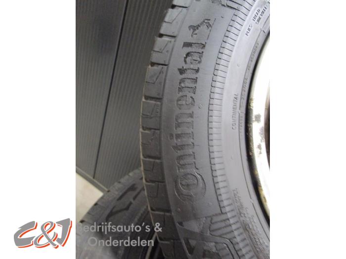 Set of wheels + tyres - Steel CONTINENTAL