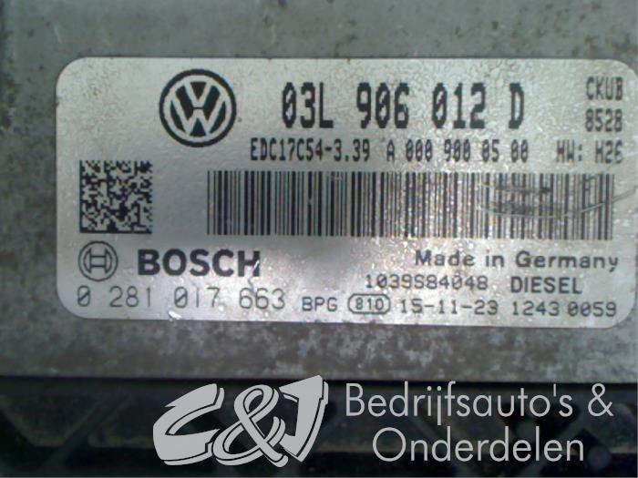 Ordenador de gestión de motor de un Volkswagen Crafter 2.0 BiTDI 2016