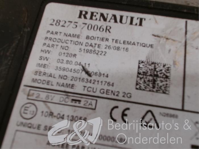 Sterownik Rózne z Renault Trafic (1FL/2FL/3FL/4FL) 1.6 dCi 125 Twin Turbo 2017