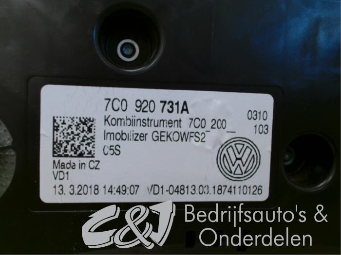 Compteur d'un Volkswagen Crafter (SY) 2.0 TDI 2018