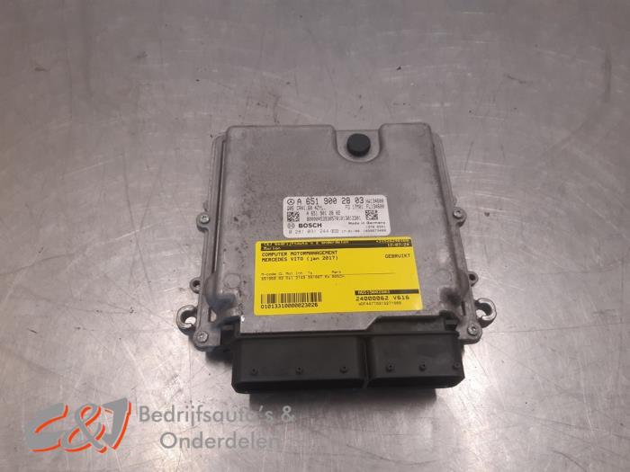 Used Engine management computer Mercedes Vito Tourer (447.7) 2.2 114 CDI 16V Price € 89,25 Margin scheme offered by C&J Bedrijfsauto's & Onderdelen