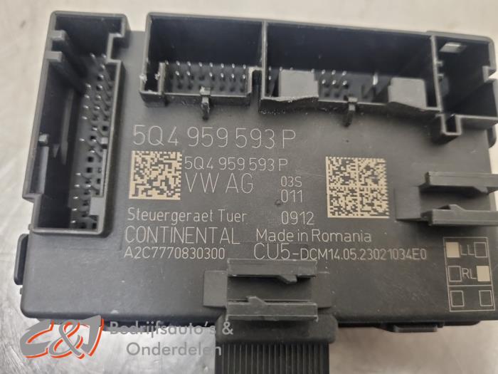 Central door locking module Volkswagen Crafter 2.0 TDI RWD - 5Q4959593 ...