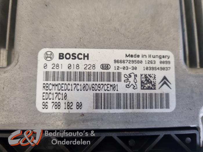 Used Engine management computer Citroen Berlingo 1.6 Hdi 75 Price € 31,50 Margin scheme offered by C&J Bedrijfsauto's & Onderdelen