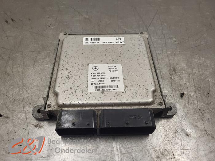 Used Engine management computer Mercedes Sprinter 3,5t (906.63) 313 CDI 16V Price € 89,25 Margin scheme offered by C&J Bedrijfsauto's & Onderdelen