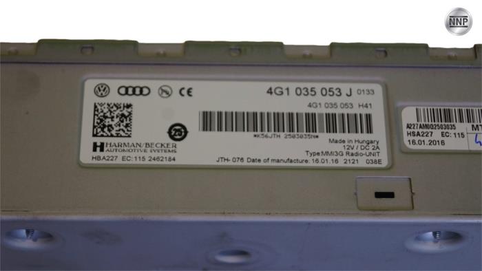 Radio Modul van een Audi A5 Sportback (8TA)  2013