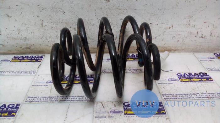 Rear coil spring from a Mercedes-Benz CLA (117.3) 2.2 CLA-200 CDI, 200 d 16V 2014