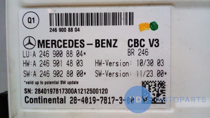 Comfort Module Mercedes B 1.8 B-200 CDI BlueEFFICIENCY 16V - A1769001101