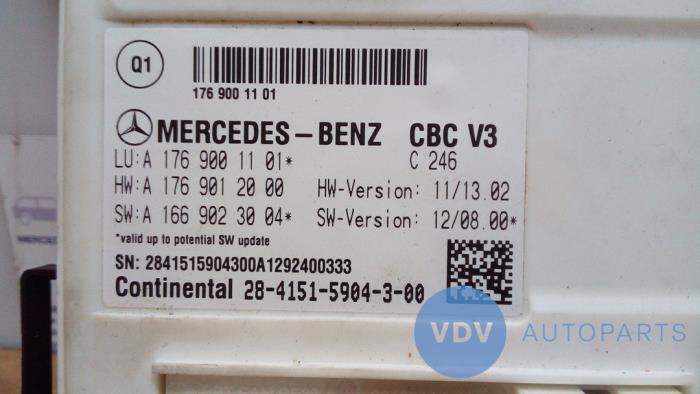 Módulo de confort de un Mercedes-Benz A (W176) 1.6 A-180 16V 2015