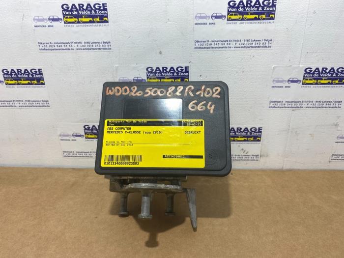 Begagnade ABS-dator Mercedes C (W205) C-200d 2.2 16V Pris € 151,25 Inklusive moms erbjuds av Autoparts Van De Velde
