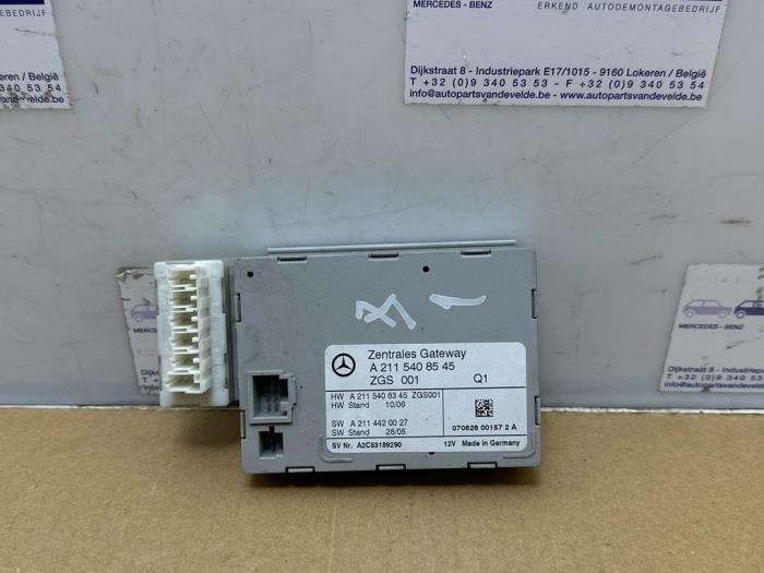 Używane Modul gateway Mercedes E (W211) 2.2 E-220 CDI 16V Cena € 72,60 Z VAT oferowane przez Autoparts Van De Velde