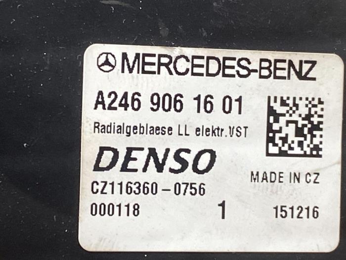 Ventilateur chauffage d'un Mercedes-Benz B (W246,242) 2.1 B-220 CDI BlueEFFICIENCY 16V 2017