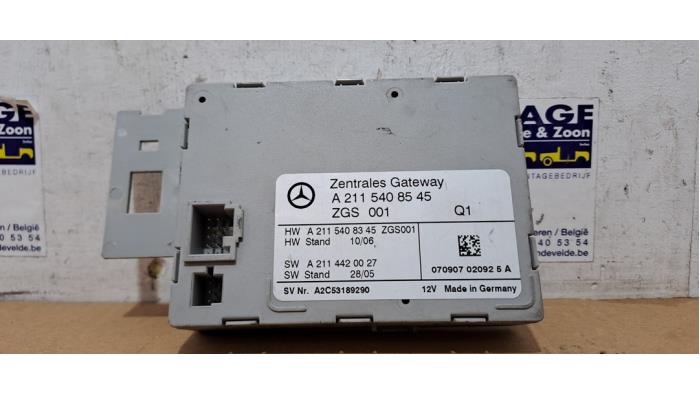Używane Modul gateway Mercedes E (W211) 2.2 E-200 CDI 16V Cena € 72,60 Z VAT oferowane przez Autoparts Van De Velde