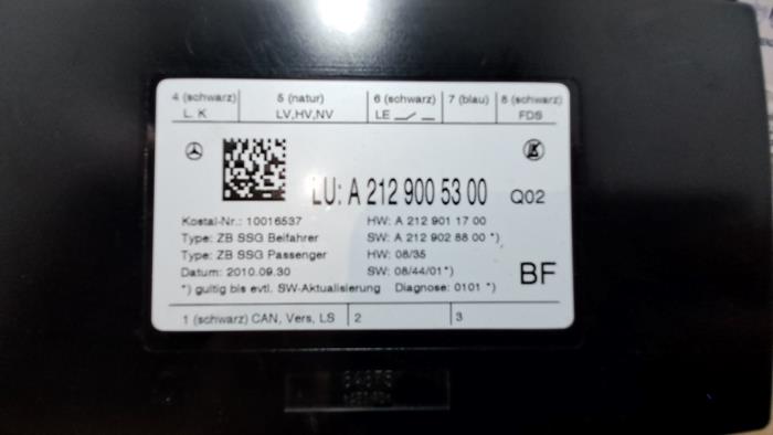 Ordenador de asiento de un Mercedes-Benz C (W204) 2.2 C-180 CDI 16V BlueEFFICIENCY 2012