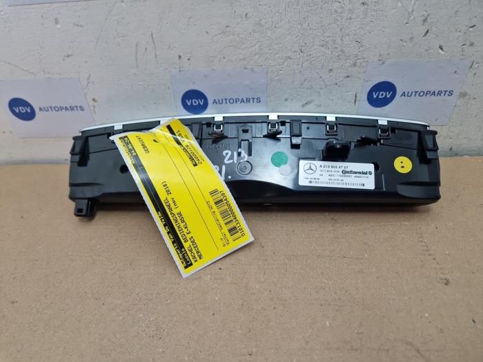 Heater control panel Mercedes E Estate E-220d 2.0 Turbo 16V - A2139054707