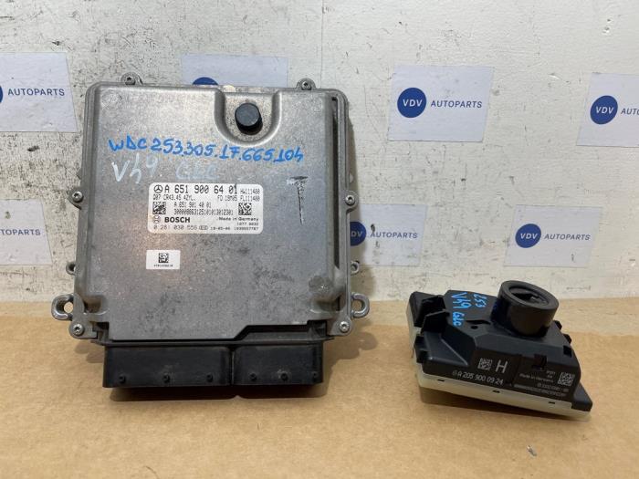Ignition lock + computer Mercedes GLC Coupe (C253), 2016 / 2023 2.2 220d 16V BlueTEC 4-Matic, SUV, 2-dr, Diesel, 2.143cc, 120kW (163pk), 4x4, OM651921, 2016-06 / 2019-04, 253.303; 253.305; 253.313 (Used)