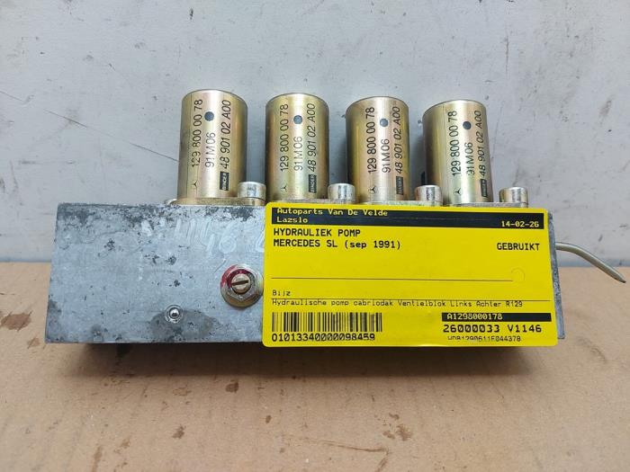Begagnade Hydraulpump Mercedes SL (R129) 3.0 300 SL 24V Pris € 151,25 Inklusive moms erbjuds av Autoparts Van De Velde