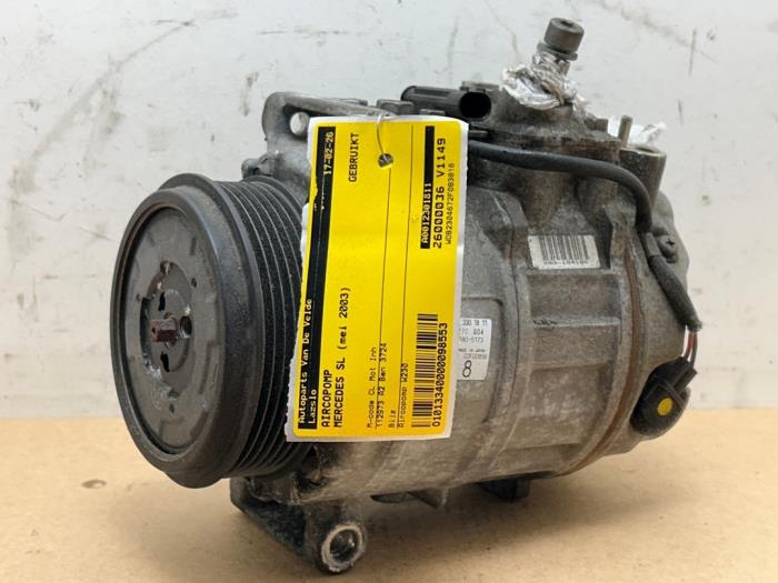 Gebrauchte Klimapumpe Mercedes SL (R230) 3.7 SL-350 V6 18V Preis € 108,90 Mit Mehrwertsteuer angeboten von Autoparts Van De Velde