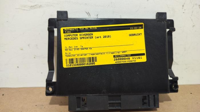 Usagé Ordinateur divers Mercedes Sprinter 3,5t (907.6/910.6) 314 CDI 2.1 D RWD Prix € 60,50 Prix TTC proposé par Autoparts Van De Velde