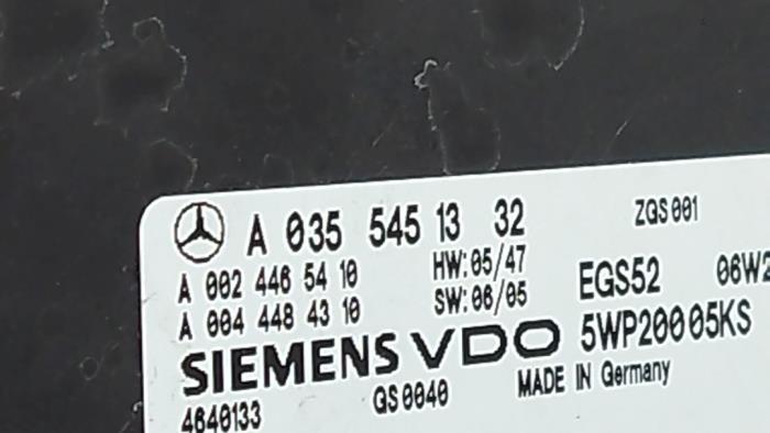 Automatic gearbox computer from a Mercedes-Benz E (W211) 2.2 E-200 CDI 16V 2006