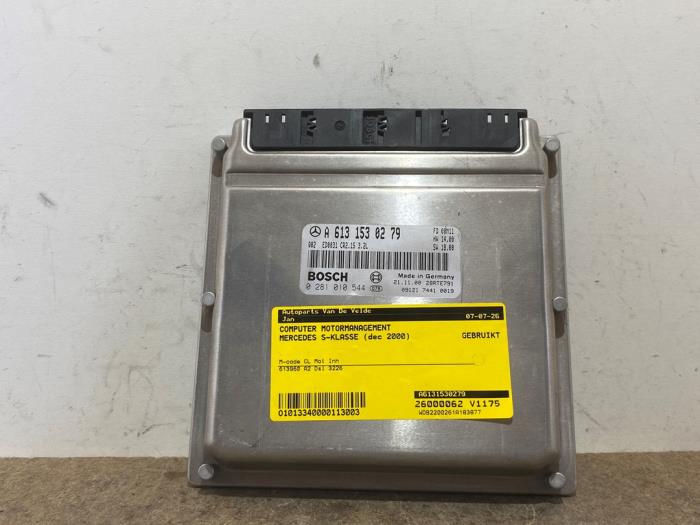 Used Engine management computer Mercedes S (W220) 3.2 S-320 CDI 24V Price € 151,25 Inclusive VAT offered by Autoparts Van De Velde