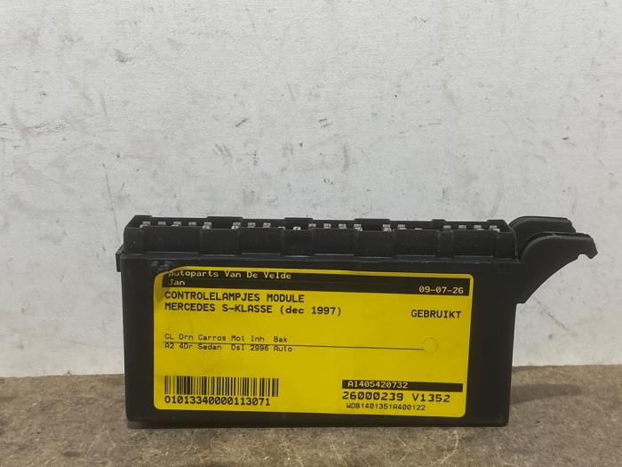 Usados Módulo de control de luces Mercedes S (W140) 3.0 S-300 Turbo Diesel 24V Precio de solicitud ofrecido por Autoparts Van De Velde