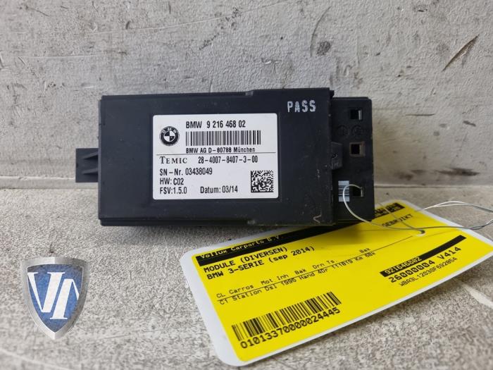 Begagnade Modul (diverse) BMW 3 serie Touring (F31) 320d 2.0 16V Pris € 42,35 Inklusive moms erbjuds av Vollux Carparts B.V.