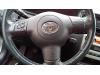 Left airbag (steering wheel) from a Toyota Corolla (E12), 2002 / 2007 1.6 16V VVT-i, Hatchback, Petrol, 1.598cc, 81kW (110pk), FWD, 3ZZFE, 2004-06 / 2007-03 2005