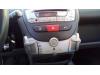 Panel de control de aire acondicionado de un Toyota Aygo (B10), 2005 / 2014 1.0 12V VVT-i, Hatchback, Gasolina, 998cc, 50kW (68pk), FWD, 1KRFE, 2005-07 / 2014-05, KGB10 2008
