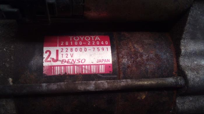 Gebrauchte Anlasser Toyota Corolla (E12) 1.6 16V VVT-i Preis € 29,99 Margenregelung angeboten von Autodemontage Tegelen