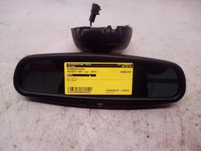 Usados Retrovisor interior Peugeot 607 (9D/U) 2.2 16V Precio € 59,98 Norma de margen ofrecido por Autodemontage Tegelen
