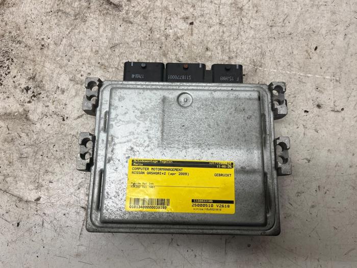 Used Engine management computer Nissan Qashqai (J10) 1.5 dCi DPF Price € 99,00 Margin scheme offered by Autodemontage Tegelen