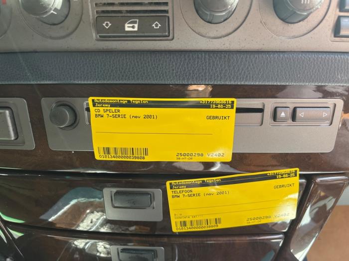 Używane Odtwarzacz CD BMW 7 serie (E65/E66/E67) 735i,Li 3.6 V8 32V Cena € 99,98 Procedura marży oferowane przez Autodemontage Tegelen