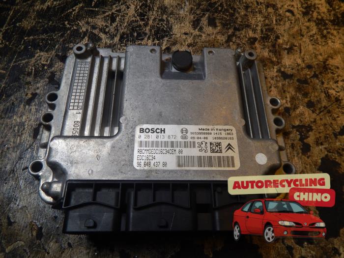 Engine management computer Peugeot Partner Tepee (7A/B/C/D/E/F/G/J/P/S), 2008 / 2018 1.6 HDI 75 16V Phase 1, MPV, Diesel, 1.560cc, 55kW (75pk), FWD, DV6BUTED4; 9HT, 2008-06 / 2012-02 (Used)