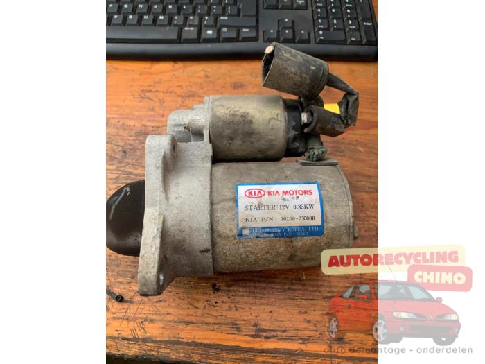 Begagnade Startmotor Kia Rio (DC22/24) 1.5 16V Pris € 35,00 Marginaltabell erbjuds av Autorecycling Chino B.V.