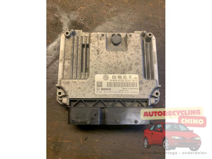 Used Engine management computer Volkswagen Caddy III (2KA,2KH,2CA,2CH) 1.9 TDI Price € 100,00 Margin scheme offered by Autorecycling Chino B.V.