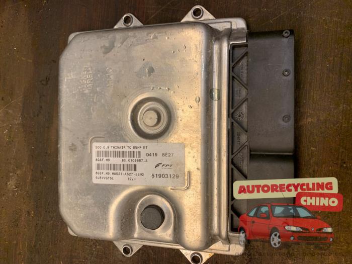 Used Engine management computer Fiat 500 (312) 0.9 TwinAir 85 Price € 100,00 Margin scheme offered by Autorecycling Chino B.V.