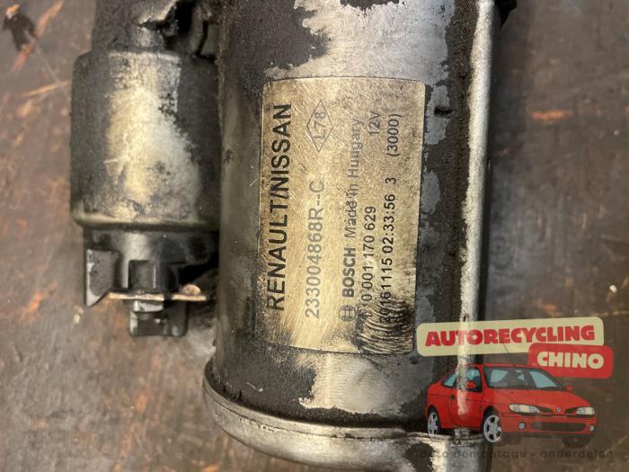 Gebrauchte Anlasser Renault Megane IV Estate (RFBK) 1.5 Energy dCi 110 Preis € 50,00 Margenregelung angeboten von Autorecycling Chino B.V.