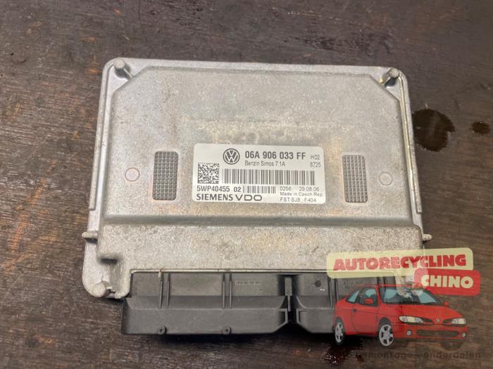 Engine management computer Seat Leon (1P1), 2005 / 2013 1.6, Hatchback, 4-dr, Petrol, 1.595cc, 75kW (102pk), FWD, BSE, 2005-07 / 2010-04, 1P1 (Used)