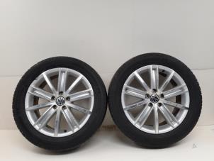 Used Sport rims set + tires Volkswagen Tiguan (5N1/2) 1.4 TSI 16V Price € 249,00 Margin scheme offered by GEJO Revisie & Onderdelen BV