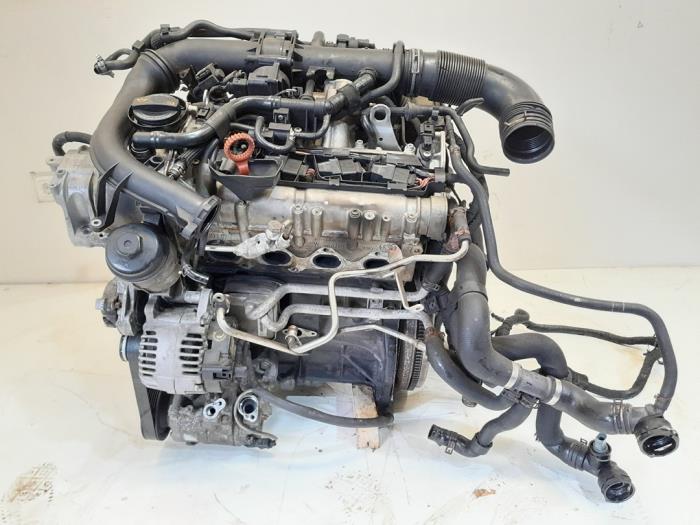 Engine from a Volkswagen Golf V (1K1) 1.4 GT 16V 2008