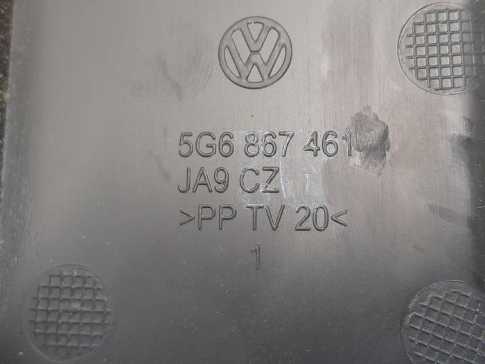 Revêtement coffre d'un Volkswagen Golf VII (AUA) 1.0 TSI 12V 2018